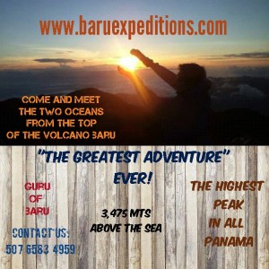 come and meet the two oceans from the top of the Volcán Baru