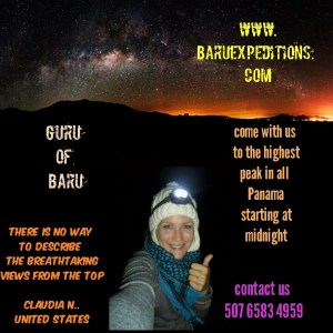 nighttime Volcán Baru